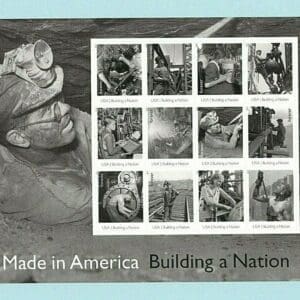 Scott# 4801 "MADE IN AMERICA-MINER" S/A FULL SHEET (12)