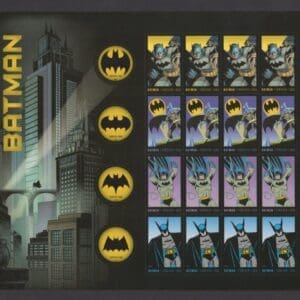 Scott# 4928-35 "BATMAN - 75th ANNIVERSARY" S/A FULL SHEET (20)