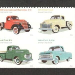 Scott# 5101-04 "CLASSIC PICK-UP TRUCKS" S/A BOOKLET BLOCK (4) MNH