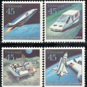 Scott# C122-25 "FUTURE MAIL" SE-TENANT SINGLES SET (4) MNH
