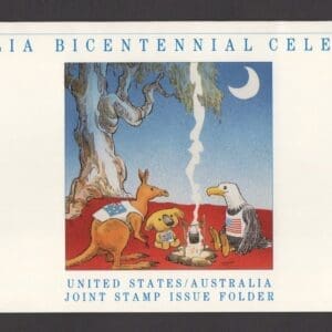 Alternative view of Scott# 2370 "AUSTRALIA BICENTENNIAL" US & AUSTRALIA JOINT FOLIO