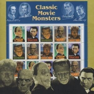 Scott# 3168-72 "CLASSIC MOVIE MONSTERS" SHEET (20) W/ USPS  FOLIO - Image 3