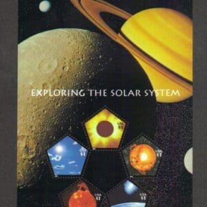 Scott# 3410 "EXPLORING the SOLAR SYSTEM" SOUVENIR SHEET (5) MNH