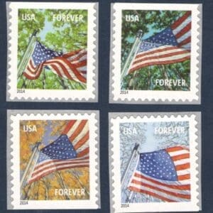 Scott# 4782-85 "FLAG for all SEASONS" SSP BOOKLET SINGLES (4) MNH