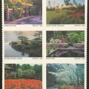 Scott# 5461-5470 "AMERICAN GARDENS" S/A BLOCK (10) MNH