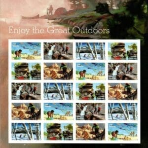 Scott# 5475-79 "ENJOY the GREAT OUTDOORS" S/A SHEET (20) MNH