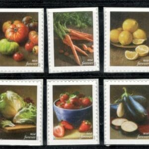 Scott# 5484-93 "FRUITS & VEGETABLES" BOOKLET SINGLES (10) MNH