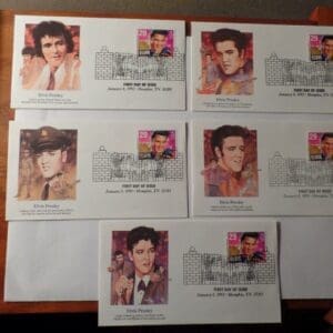 SCOTT# 2721 "ELVIS" FIRST DAY COVER SET (5) COVERS by FLEETWOOD