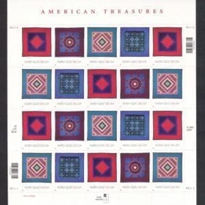 Scott# 3524-27 "AMISH QUILTS" FULL S/A SHEET (20) MNH