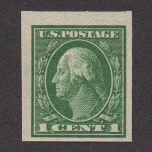 Scott# 408 "WASHINGTON" IMPERFORATE SINGLE, MNH