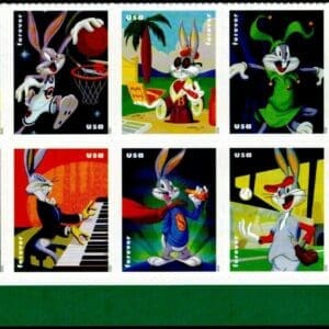 Scott # 5494-5503 "BUGS BUNNY" SE-TENANT PLATE BLOCK (10) MNH