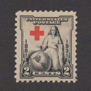 Scott# 702 "RED CROSS" MNH, NICELY CENTERED
