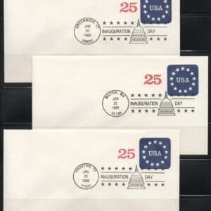 Alternative view of GEORGE W BUSH INAUGURATION COVERS FROM MULTIPLE CITES WITH BONUS