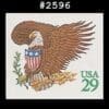 Scott# 2596 "EAGLE & SHIELD" S/A GREEN BOOKLET SINGLE, MNH