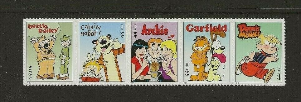 Scott# 4467-71 "SUNDAY FUNNIES" S/A ATTACHED STRIP (5) MNH