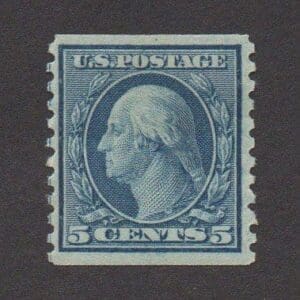 Scott# 496 "WASHINGTON" ROTARY PERF 10 COIL, MINT, WELL CENTERED