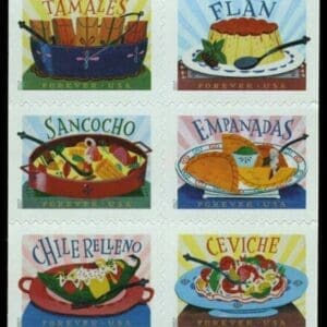 Scott# 5192-97 "LATIN AMERICAN CUISINE" S/A BOOKLET BLOCK (6) MNH