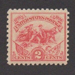 Scott# 629 "WHITE PLAINS" SINGLE, MNH, NICELY CENTERED