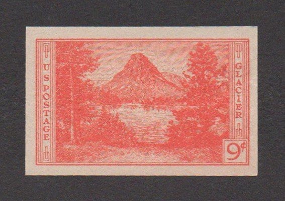 Scott# 764 "GLACIER PARK-NAT'L PARKS" IMPERF SINGLE, NGAI, MNH