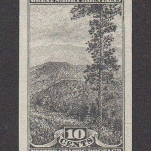 Scott# 765 "GREAT SMOKY MOUNTAINS" MINT IMPERF SINGLE, NICELY CENTERED, NGAI