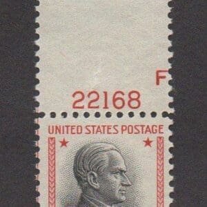 Scott# 834 $5 COOLIDGE PLATE # 22168 SINGLE, MNH, NICELY CENTERED