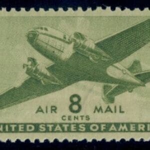 Scott# C26 "TWIN-MOTORED TRANSPORT" SINGLE, MNH, NICELY CENTERED