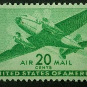 Scott# C29 "TWIN-MOTORED TRANSPORT" SINGLE, MNH, NICELY CENTERED
