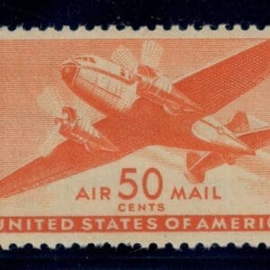 Scott# C31 "TWIN-MOTORED TRANSPORT" SINGLE, MNH, NICELY CENTERED