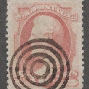 Scott# 186 "LINCOLN" USED WITH NICELY STRUCK BULLSEYE CANCEL
