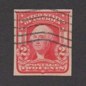 Scott# 320 "WASHINGTON" USED TYPE I IMPERF. VERY NICELY CENTERED