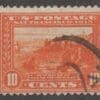Scott# 400A "PANAMA CANAL" PANAMA PACIFIC, NY PARCEL CANCEL