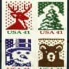 Scott# 4211-14 "HOLIDAY KNITS" VENDING BOOKLET BLOCK (4) MNH