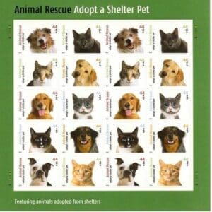 Scott# 4451-60 "ADOPT A SHELTER PET" S/A FULL SHEET (20) MNH