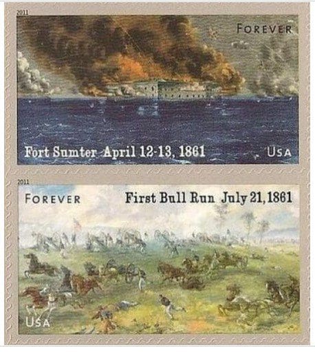 Scott# 4522-23 "CIVIL WAR -1861" ATTACHED HORIZONTAL PAIR, MNH - Image 2