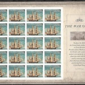 Scott# 4703 "WAR of 1812 - USS CONSTITUTION" S/A SHEET (20) MNH