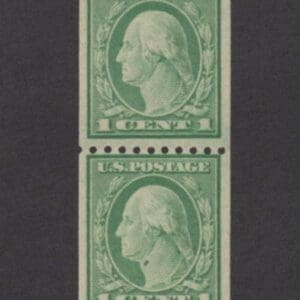 Scott# 486 "WASHINGTON" PERF 10 ROTARY COIL PAIR, MINT