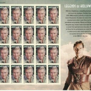Scott# 4892 "CHARLTON HESTON" INTACT SHEET, MNH, NICELY CENTERED