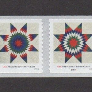 Scott# 5098-99 "STAR QUILTS" MNH S/A PNC STRIP (4) PLATE# B11111