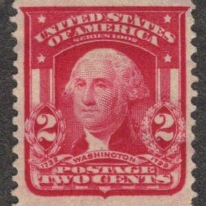 Scott# 319 "WASHINGTON" TYPE II, MINT NO GUM, VERY WELL CENTERED