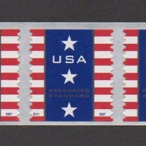 Scott# 4158 "PATRIOTIC BANNER" S/A PNC (3) MNH P# S111
