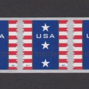 Scott# 4158 "PATRIOTIC BANNER" S/A PNC (5) MNH P# S111