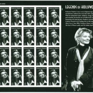 Scott# 4461 "KATHARINE HEPBURN" LEGENDS S/A FULL SHEET (20) MNH