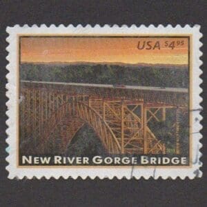 Scott# 4511"NEW RIVER GORGE BRIDGE" USED WITH LITE CDS CANCEL