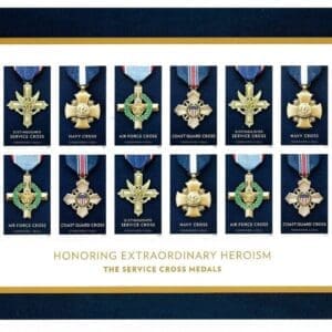 Scott# 5065-68 SERVICE CROSS MEDALS INTACT S/A SHEET (12) MNH