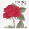 Scott# 2490 "RED ROSE" S/A BOOKLET SINGLE, MNH, NICELY CENTERED
