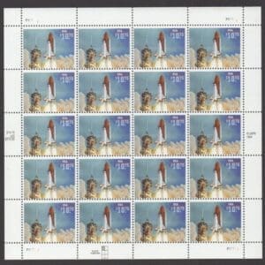Scott# 2544A "SPACE SHUTTLE ENDEAVOR" FULL SHEET (20) MNH