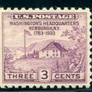 Scott# 727 "NEWBURGH - WASHINGTON'S HEADQUARTERS" SINGLE, MNH