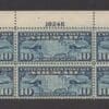 Scott# C7 "MAP" PLATE BLOCK (6) MNH, VERY NICELY CENTERED
