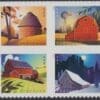Scott# 5546-49 "BARNS" SE-TENANT BLOCK (4) MNH, NICELY CENTERED
