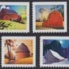 Scott# 5546-49 "BARNS" SINGLES SET (4) MNH, NICELY CENTERED